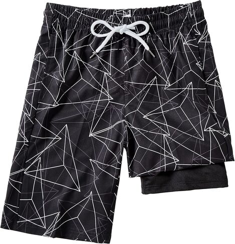 سراويل سباحة للأولاد من IRELIA مع شورت سباحة مضغوط وبطانة قصيرة من الملاكم، ملابس سباحة سريعة الجفاف in Kuwait