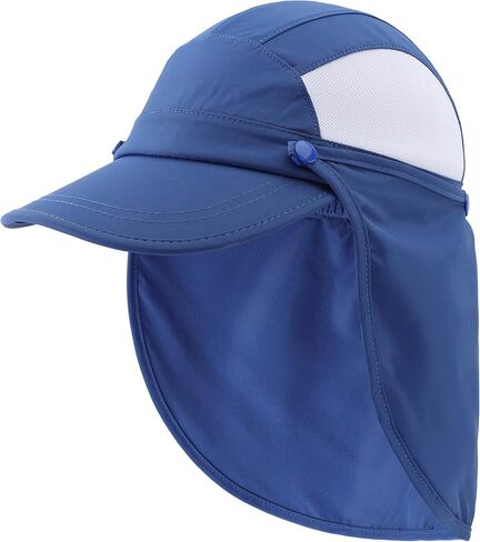 قبعة Connectyle Kids Visor Sun مع غطاء رقبة قابل للإزالة بعامل حماية من الأشعة فوق البنفسجية 50+ قبعة لعب بيسبول in Kuwait