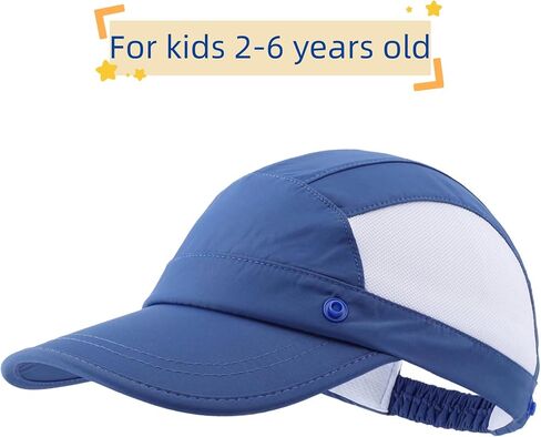 قبعة Connectyle Kids Visor Sun مع غطاء رقبة قابل للإزالة بعامل حماية من الأشعة فوق البنفسجية 50+ قبعة لعب بيسبول in Kuwait