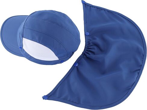 قبعة Connectyle Kids Visor Sun مع غطاء رقبة قابل للإزالة بعامل حماية من الأشعة فوق البنفسجية 50+ قبعة لعب بيسبول in Kuwait