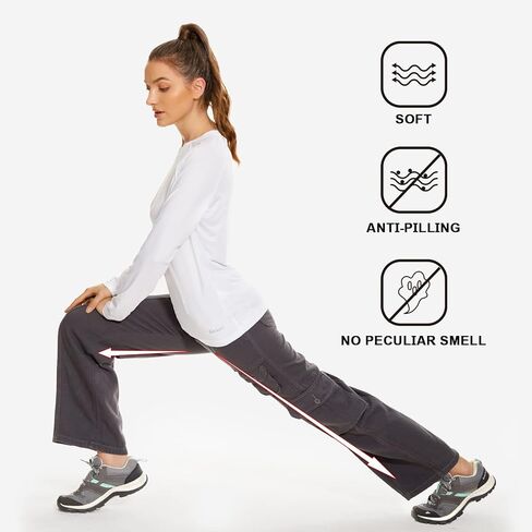 Womens 10" Hiking Cargo Shorts Cotton Casual Military Army Combat Outdoor Sports Work Shorts with 7 Pockets in Kuwait