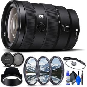 Sony E 16-55mm f/2.8 G Lens (SEL1655G) Bundle | For Photography & Video + Cleaning Kit + Filter Kit + Cap Keeper + More in Kuwait