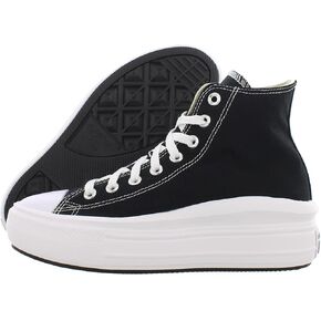 حذاء نسائي من Converse Chuck Taylor All Star Move Platform Hi مقاس 8، اللون: أسود/أبيض in Saudi Arabia