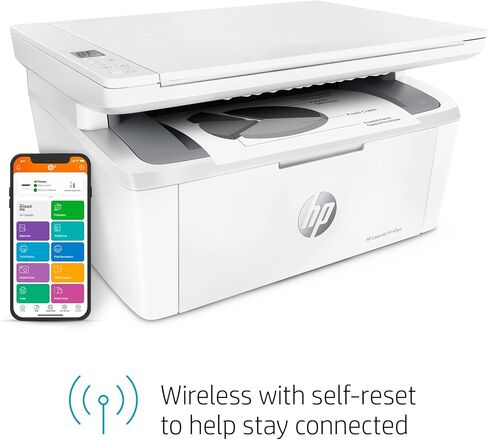 طابعة HP LaserJet MFP M140we الكل في واحد لاسلكية بالأبيض والأسود مع HP+ وحبر إضافي لمدة 6 أشهر (7MD72E) in Kuwait