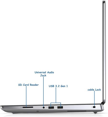 Dell Precision 7550 Workstation Laptop PC, FHD Non-Touch, Intel Core i7-10850H Processor, 32GB Ram, 1TB NVMe SSD, HDMI, Thunderbolt, NVIDIA Quadro 3000 6GB GDDR6, Windows 11 (Renewed) in Saudi Arabia