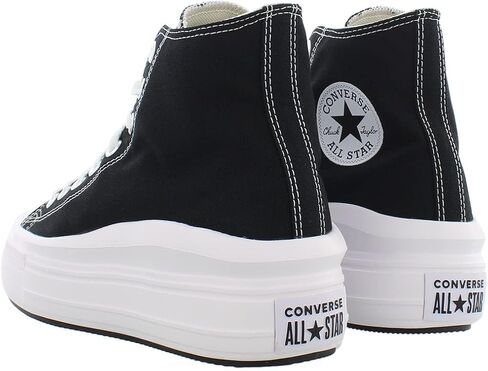 Converse Chuck Taylor All Star Move Platform Hi Womens Shoes Size 8, Color: Black/White in Saudi Arabia
