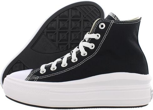 Converse Chuck Taylor All Star Move Platform Hi Womens Shoes Size 8, Color: Black/White in Saudi Arabia