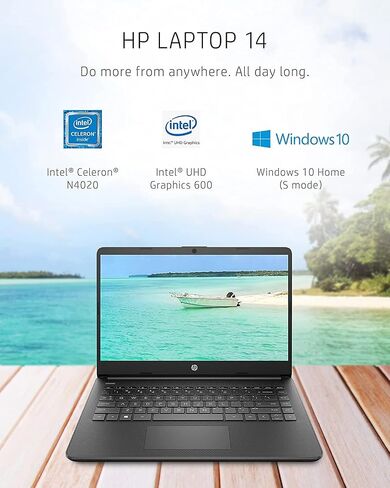 أحدث كمبيوتر محمول HP Premium بشاشة لمس عالية الدقة مقاس 14 بوصة لعام 2022، ومعالج Intel ثنائي النواة يصل إلى 2.8 جيجا هرتز، وذاكرة وصول عشوائي سعتها 8 جيجا بايت، وتخزين eMMC سعة 64 جيجا بايت، وكاميرا ويب، وبلوتوث، وHDMI، وWi-Fi، أزرق، Windows 10 مع Micro in Kuwait