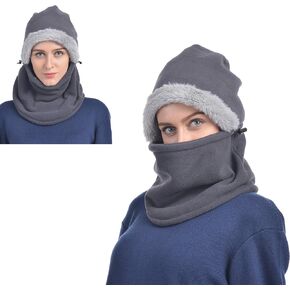 USHAKE Fleece Balaclava Women Ski Face Mask for Winter Under Armour Face Warmer for Womens in Saudi Arabia