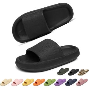 Geweo Cloud Slippers للنساء والرجال وسادة النعال سميكة وحيد سحابة وسادة الشرائح سوبر مريح لينة رغوة الشرائح عدم الانزلاق دش الحمام الشرائح الصنادل للجنسين in Saudi Arabia