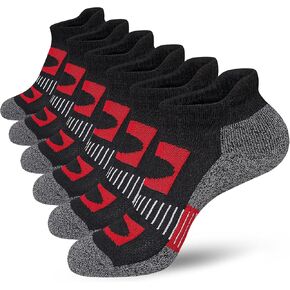 APTYID Women's Ankle Socks Athletic Cushioned for Running, Golf, and Tennis (6 Pairs)