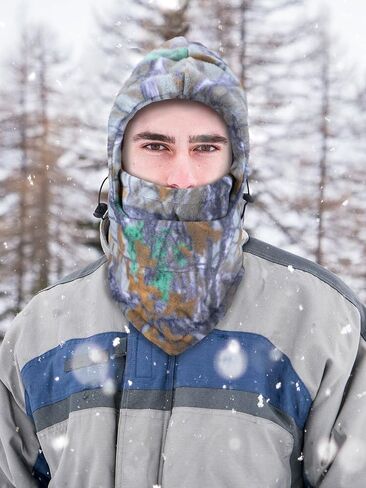 3 Pieces Camo Balaclava Face Mask Hunting Face Mask for Cold Weather Balaclava Hats for Winter Outdoor Sports in Saudi Arabia