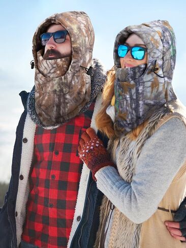 3 Pieces Camo Balaclava Face Mask Hunting Face Mask for Cold Weather Balaclava Hats for Winter Outdoor Sports in Saudi Arabia
