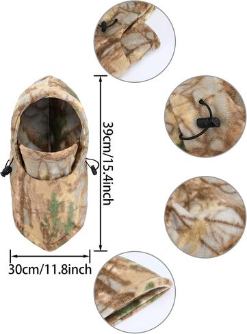 3 Pieces Camo Balaclava Face Mask Hunting Face Mask for Cold Weather Balaclava Hats for Winter Outdoor Sports in Saudi Arabia