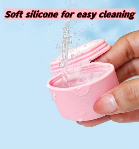 Silicone Travel Size Containers with Lid,3+1 Pack Portable Makeup container Cosmetic Jars,Refillable Empty Silicone Cream Travel Jars with Lid and Spoon,Containers for Toiletries Trinkets Hair Clips in Saudi Arabia