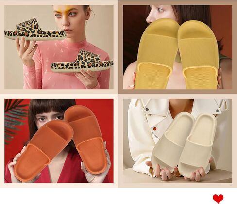 Geweo Cloud Slippers للنساء والرجال وسادة النعال سميكة وحيد سحابة وسادة الشرائح سوبر مريح لينة رغوة الشرائح عدم الانزلاق دش الحمام الشرائح الصنادل للجنسين in Saudi Arabia