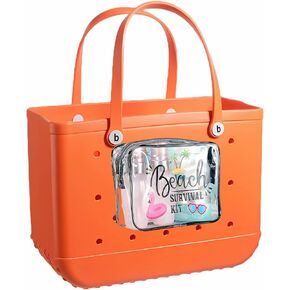 حقيبة إدراج بولي كلوريد الفينيل شفافة لحقيبة Bogg حقيبة حمل الشاطئ ملحقات حقيبة مكياج شفافة بسحاب داخلي متوافقة مع حقيبة Bogg حقيبة حمل حقائب السفر منظم التخزين in Kuwait