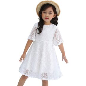 Youwon Flower Girls Dress Lace Dress Vintage Country Wedding Party Dress 2-6 7-16 in Kuwait