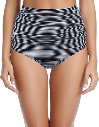 ملابس سباحة نسائية بيكيني عالية الخصر من Futurino، تغطية كاملة، ملابس سباحة تانكيني، ملابس رقص in Kuwait