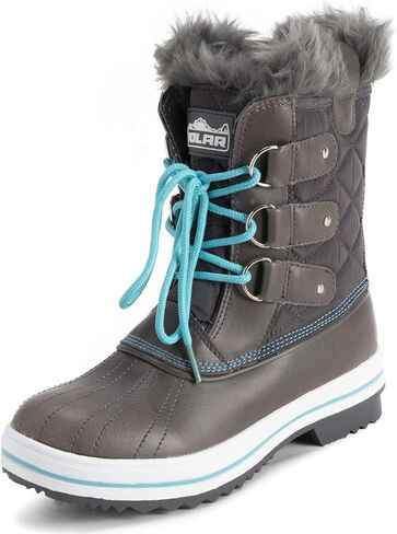 POLAR Womens Snow Boot Quilted Short Winter Snow Rain Warm Waterproof Boots in Kuwait