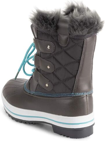 POLAR Womens Snow Boot Quilted Short Winter Snow Rain Warm Waterproof Boots in Kuwait