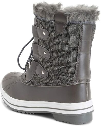 POLAR Womens Snow Boot Quilted Short Winter Snow Rain Warm Waterproof Boots in Kuwait