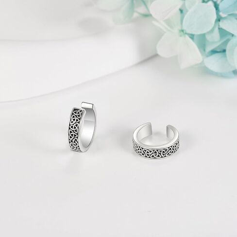 التنين/تخريمية/الجمجمة الأذن الكفة أقراط للنساء الرجال فضة Vintage القرط المؤكسد الكفة لعدم ثقب in Kuwait