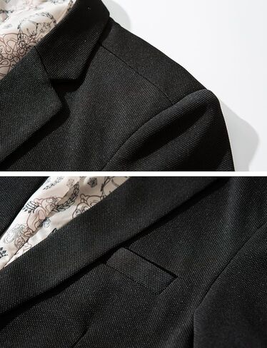 DAVID.ANN Men's Slim Fit Casual One Button Blazer Jacket in Kuwait