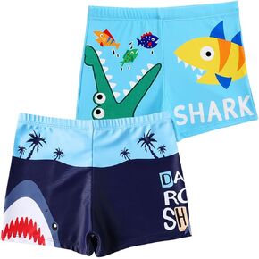 NautySaurs Boys Swim Trunks Toddler Swim Shorts Swimming Boxer Briefs