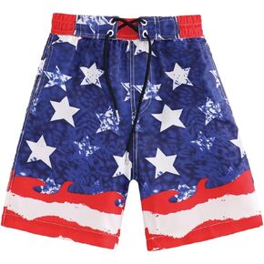 UWBACK Boys Swim Trunks Quick Dry Board Shorts Beach Swimwear for Kids