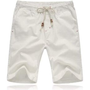 Tansozer Mens Shorts Casual Drawstring Summer Beach Shorts with Elastic Waist and Pockets in Kuwait
