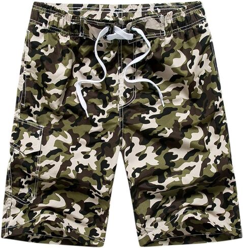 UWBACK Boys Swim Trunks Quick Dry Board Shorts Beach Swimwear for Kids in Kuwait