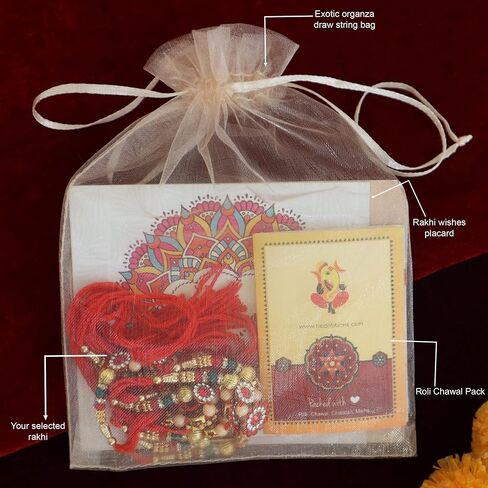 TIED RIBBONS Rakhi for Brother (Set of 12) | Bro Rakhi with Card | Rakhi for Bhaiya | Roli Chawal - Raksha Bandhan Rakhi Bracelet for Brother Rakhi Set | Bhai Rakhi Thread | Rakhi Set for Brother in Saudi Arabia