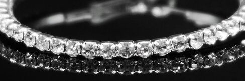 Bridal Wedding Crystal Rhinestone Hoop Earrings in Saudi Arabia