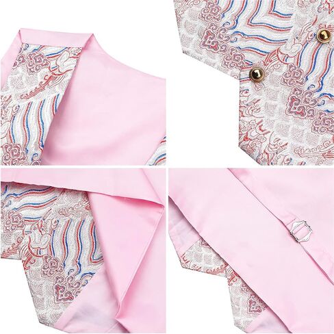 Boys Tuxedo Suit Fashion Dress 3 Pieces Blazer Vest Pants 4 Colors Weding Festive Attire in Kuwait