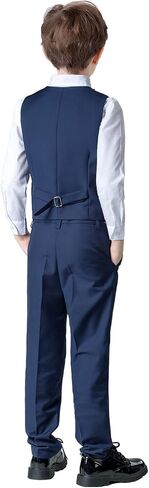 Mosedou Boys Suits Kids Formal Dress Suit Vest and Pant Set for Wedding in Saudi Arabia