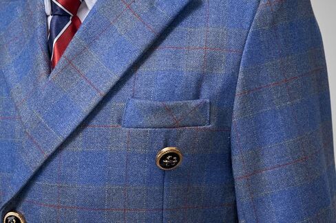 Boys Suits Set Plaid Blazer Vest Pants Single-Breasted Jacket Formal for Wedding Party Prom in Kuwait