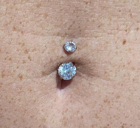 MODRSA Belly Button Ring Surgical Steel Belly Rings for Women Hypoallergenic Belly Button Rings Clicker Belly Button Ring Belly Piercing Silver Rose Gold Pink Black Navel Rings for Women in Saudi Arabia