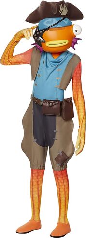 Spirit Halloween Fortnite Fishstick Pirate Costume | Officially Licensed | Video Game Costume | Fortnite Cosplay in Kuwait