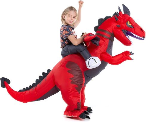 HSCTEK Inflatable Ride on Kids Dragon Costume Boys Girls in Saudi Arabia