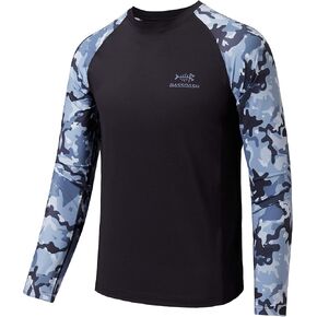 BASSDASH Youth UPF50+ Camo Long Sleeve Fishing Shirt UV Protection Quick Dry Tee in Saudi Arabia