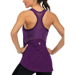 ICTIVE Workout Tank Tops for Women Sleeveless Yoga Tops for Women Mesh Racerback Tank Tops Muscle Tank