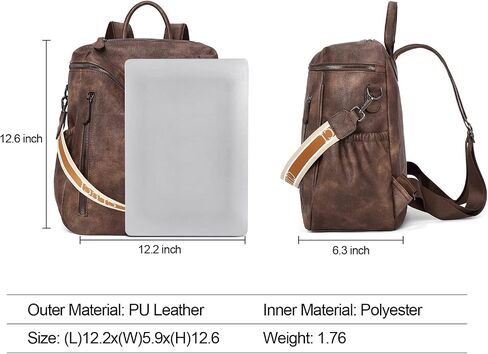 CLUCI Leather Backpack Purse for Women Travel Convertible Ladies Large Fashion Casual Daypack in Saudi Arabia