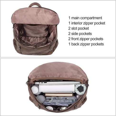CLUCI Leather Backpack Purse for Women Travel Convertible Ladies Large Fashion Casual Daypack in Saudi Arabia