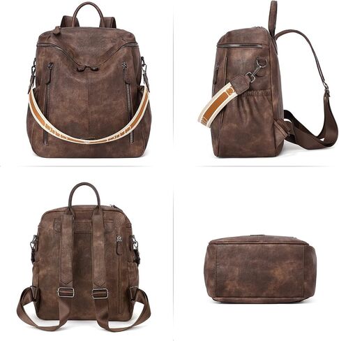 CLUCI Leather Backpack Purse for Women Travel Convertible Ladies Large Fashion Casual Daypack in Saudi Arabia