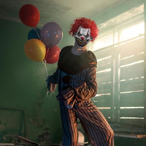 Spooktacular Creations Halloween Scary Clown Mask Horror Face Zombie Costume Accessories Latex Mask Halloween Horror Cosplay Costume Prop in Saudi Arabia