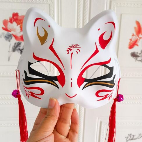 VIWZO 3-piece set of adult children cat mask handmade DIY painted role-playing cat face masquerade Halloween cat masks in Saudi Arabia