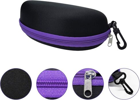 3 عبوات من صنجل حقيبة للنساء والرجال، حقيبة سفر كبيرة محمولة للسفر / حافظة Gl آمنة / حافظة Gl ثلاثية الأبعاد أو حافظة للقراءة Gl ، عبوة من 3 قطع, أزرق وأسود وأرجواني, Standard in Kuwait