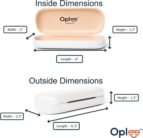 Oplee™ Hard Shell Eyeglass Case with Grey Microfiber Cloth in Saudi Arabia