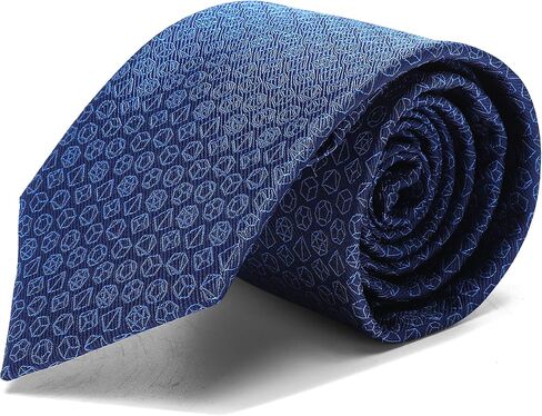 ASVP Shop Stylish Polyhedral Dice Necktie - Dice Tie - D&D Dungeon Master's Gift - DnD Accessory in Kuwait